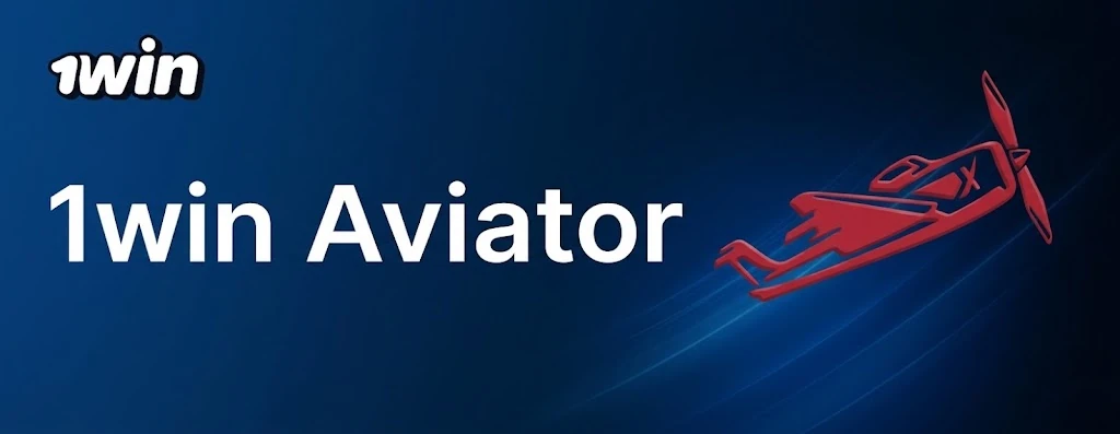 Jocul Aviator pe 1win cu avionul roșu și multiplicatorul în creștere