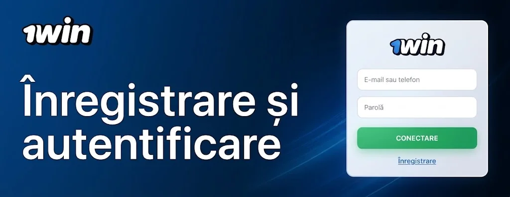 Formularul de autentificare 1win login pentru jucătorii din România